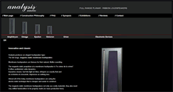 Desktop Screenshot of analysisaudio.com