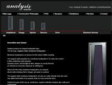 Tablet Screenshot of analysisaudio.com